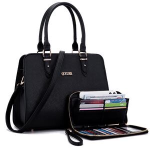 1919 Purse Purses And Handbags Satchel Wallet Sets Work Tote Bags Black